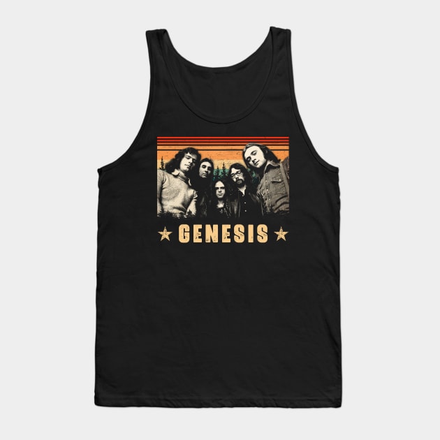 Tony Banks' Keyboard Symphony - Celebrate Genesis' Maestro on a Tee Tank Top by Silly Picture